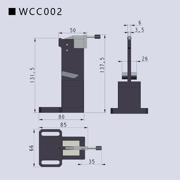 波導芯片夾具WCC002(圖2) 波導芯片夾具WCC002(圖2)